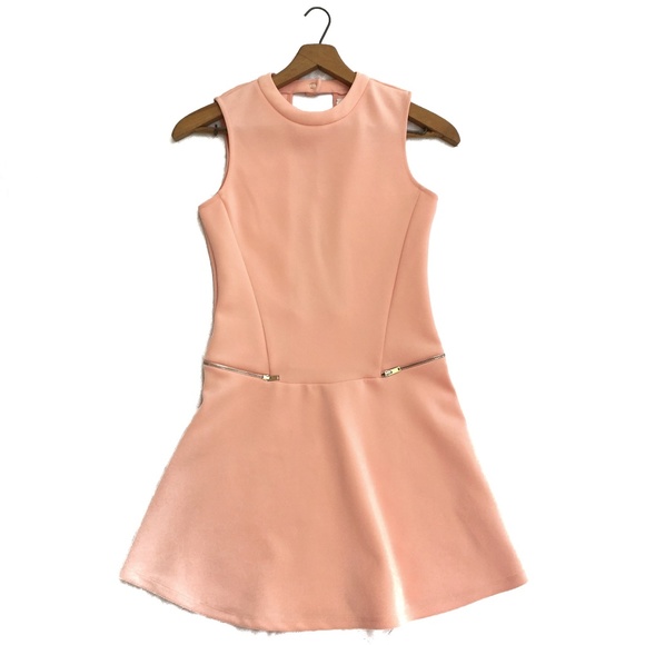 Zara Dresses & Skirts - {Zara TRF} High Neck Side Zip Scuba Dress Size Sm
